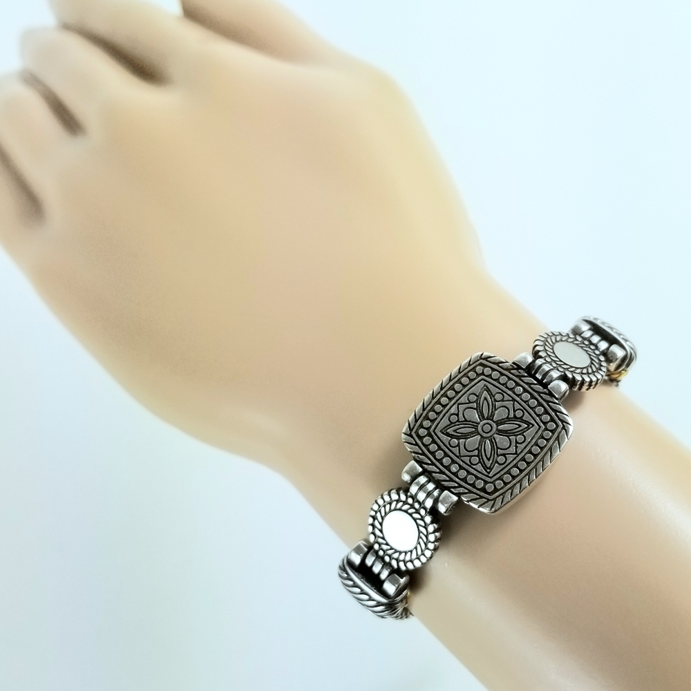 Brighton Two Tone Reversible Crystal Bracelet Retired - Picture 11 of 11